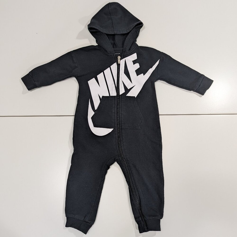 Nike Futura Hooded Toddler Coverall - Black - 12m